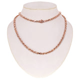 Men's Solid 10k Rose Gold Diamond Cut Rope Chain Necklace 22" 6mm 52.9 grams - 22"