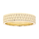 14k Yellow Gold Watch Link Style Ring Band Size 10.5 5.7 mm 8.7 grams