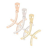 14k Yellow Gold Pisces Zodiac Sign Charm Pendant - Pisces,Yellow