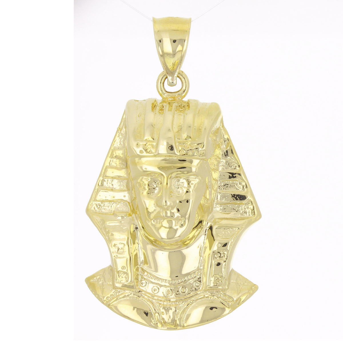 Solid top 9ct Gold Pharaoh Mask Charm Pendant