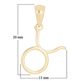 14k Yellow Gold Taurus Zodiac Sign Charm Pendant - Taurus,Yellow