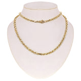 Men's Solid 10k Yellow Gold Diamond Cut Rope Chain Necklace 20" - 30" 6mm