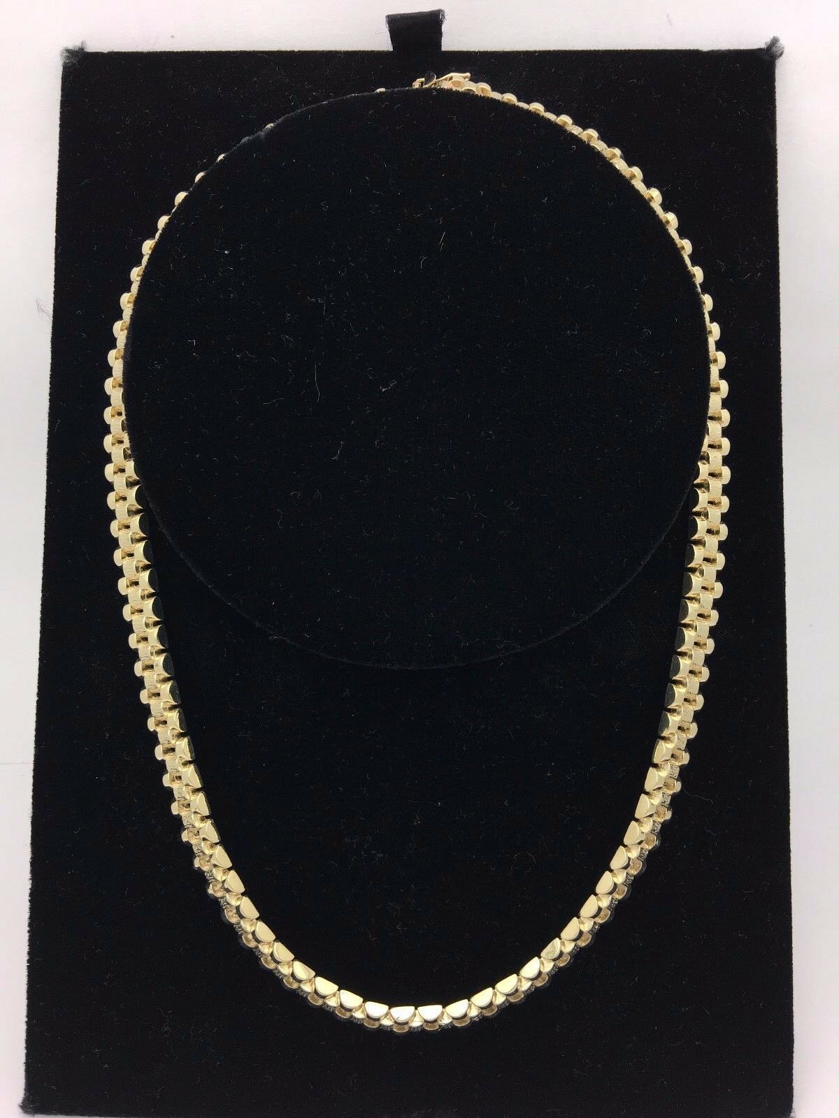 Men's 10k Yellow Gold Watch Link Chain Necklace 20" 8.5mm 49 grams - Yellow,20"
