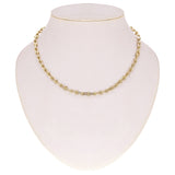 Italian 14k Yellow Gold Solid U Shape Hardwear Link Necklace 18" 6mm 18 grams - Yellow 6mm 18" 18 grams