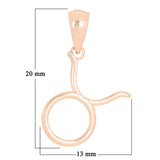 14k Rose Gold Taurus Zodiac Sign Charm Pendant - Taurus,Rose