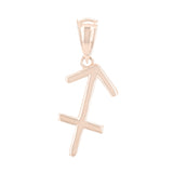 14k Rose Gold Sagittarius Zodiac Sign Charm Pendant - Sagittarius,Rose