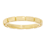 14k Yellow Gold Bar Ring Band Size 8 - 2.4mm 3 grams