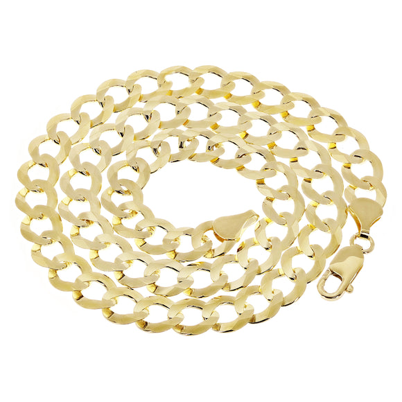 Italian 14k Yellow Gold Curb Link Chain Necklace20