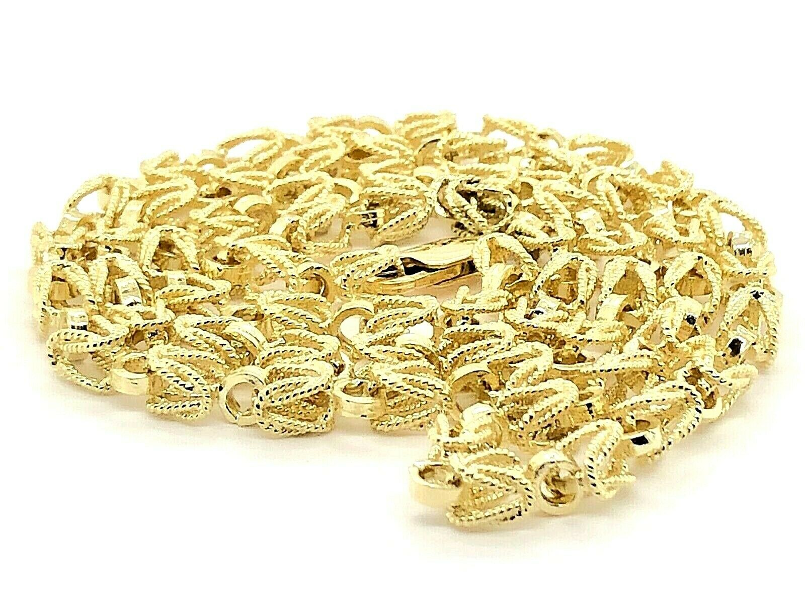 Men's 10k Yellow Gold Turkish Link Chain Necklace 20" 5mm - 32 grams - Yellow,20"