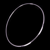 Women's Italian 14k White Gold Omega Necklace Choker 16" 4mm 24.3 grams - 24.3 grams