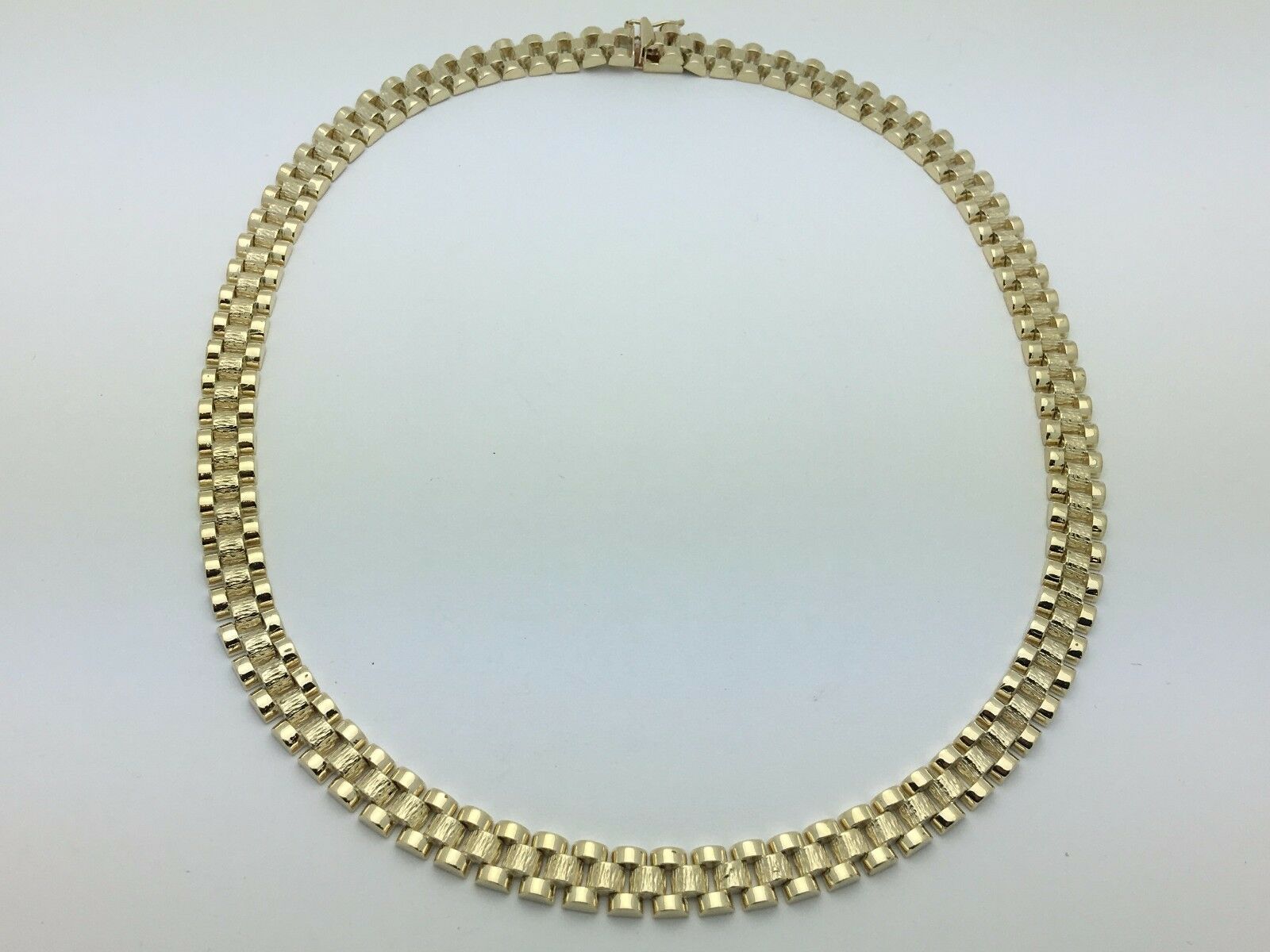 Men's 10k Yellow Gold Watch Link Chain Necklace 20" 8.5mm 49 grams - Yellow,20"