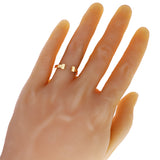 14k Yellow Gold Split Bar Fashion Ring Size 8 - 4.9mm 3.1 grams