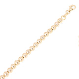 Italian 14k Yellow White or Rose Gold Hollow Ball Bead Bracelet 8" 3mm 3 grams
