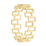 14k Yellow Gold Geometric Stackable Ring Size 7.5 - 5.8mm 2 grams