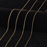 Italian 14k Yellow Gold Rolo Chain Necklace 1mm - 1.7mm 16" - 24 "