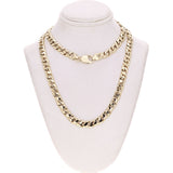 10k Yellow Gold Handmade Figure 8 Link Chain Necklace 22" 7mm 51.6 grams - 22"