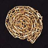 Italian 14k Yellow Gold Mariner Chain Chain Necklace 18" 3.5 mm 13.6 grams - 18" 13.6 grams