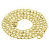 Italian 14k Yellow Gold Solid Curb Link Chain Necklace 5.8mm 20" 17.6 grams - 20" 17.6 grams