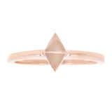 14k Rose Gold Geometric Triangle Stackable Ring 2.1 grams Size 6.5 - Rose
