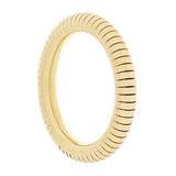 14k Yellow Gold Round Omega Style Ring Round Sliced Ring Size 7.75 - 3.4mm 4.3g