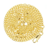 Italian 14k Yellow Gold Solid Anchor Cable Link Chain Necklace 18" 1.8mm 5.6 grams - 18" 5.6 grams