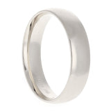 14k White Gold Comfort Fit Plain Wedding Band Ring 5mm Size 13 - White,5mm Ring Size 13