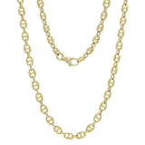 10k Yellow Gold Solid Gucci Mariner Link Chain Necklace 22" 7.5mm 64 grams - 22"