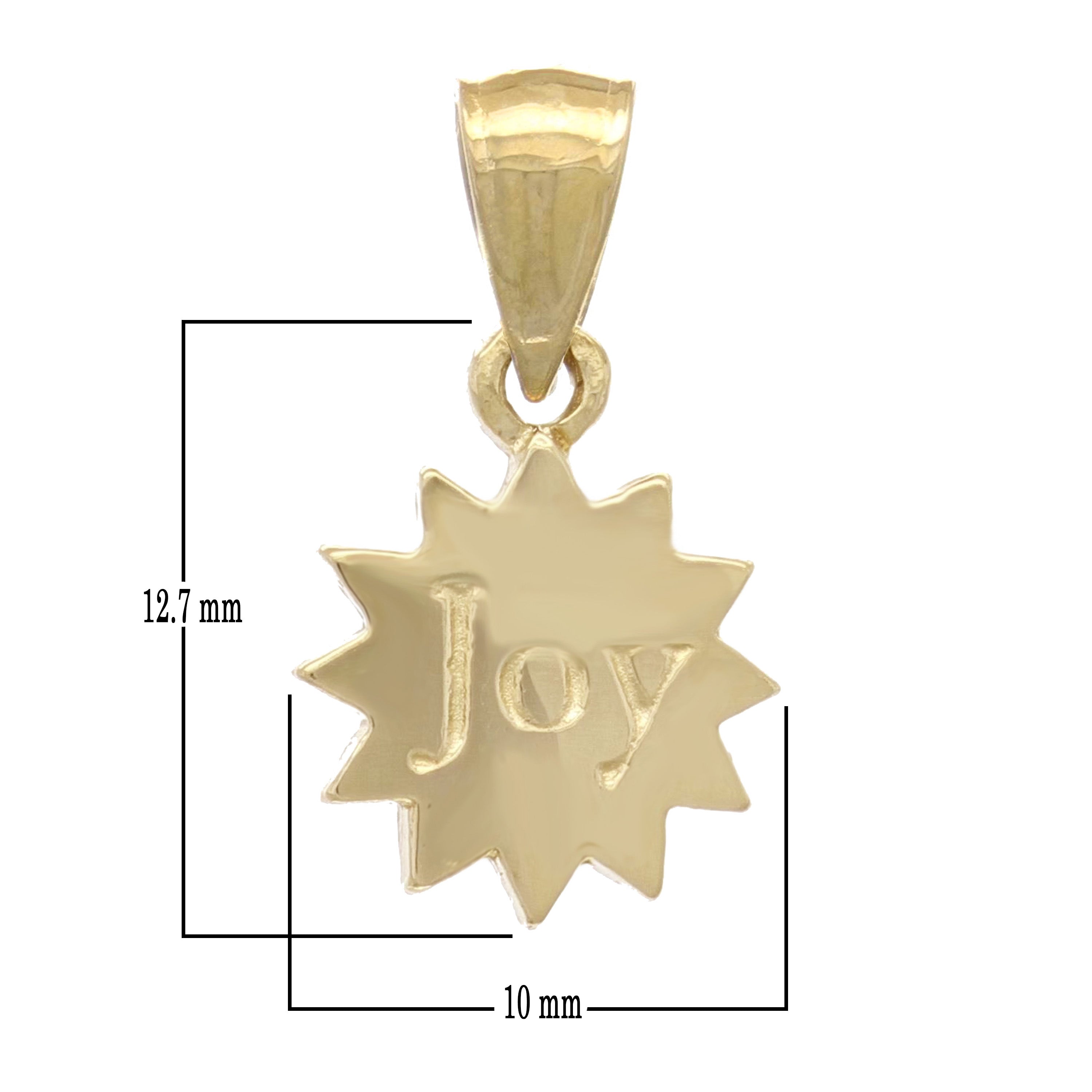 14k Yellow Gold "Joy" Pendant - Yellow