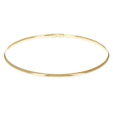 10k Yellow Gold Round High Polished Plain Slip-on Bangle Bracelet 7" 2.6mm 1.9g