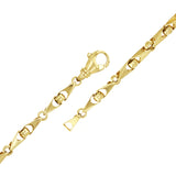 14k Yellow Gold Solid Handmade Fashion Link Bracelet 7" 5mm 17 grams - Yellow,7" 17 grams