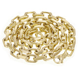 Men's 10k Yellow Gold Solid Handmade Link Chain Necklace 20" 8.5mm 108.7 grams - 20"