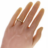 14k Yellow Gold Solid Sideways Cross Ring Band Size 8 - 7.7mm 5.8 grams