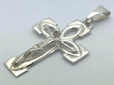 925 Sterling Silver Christian Jesus Christ Catholic Crucifix Cross Pendant