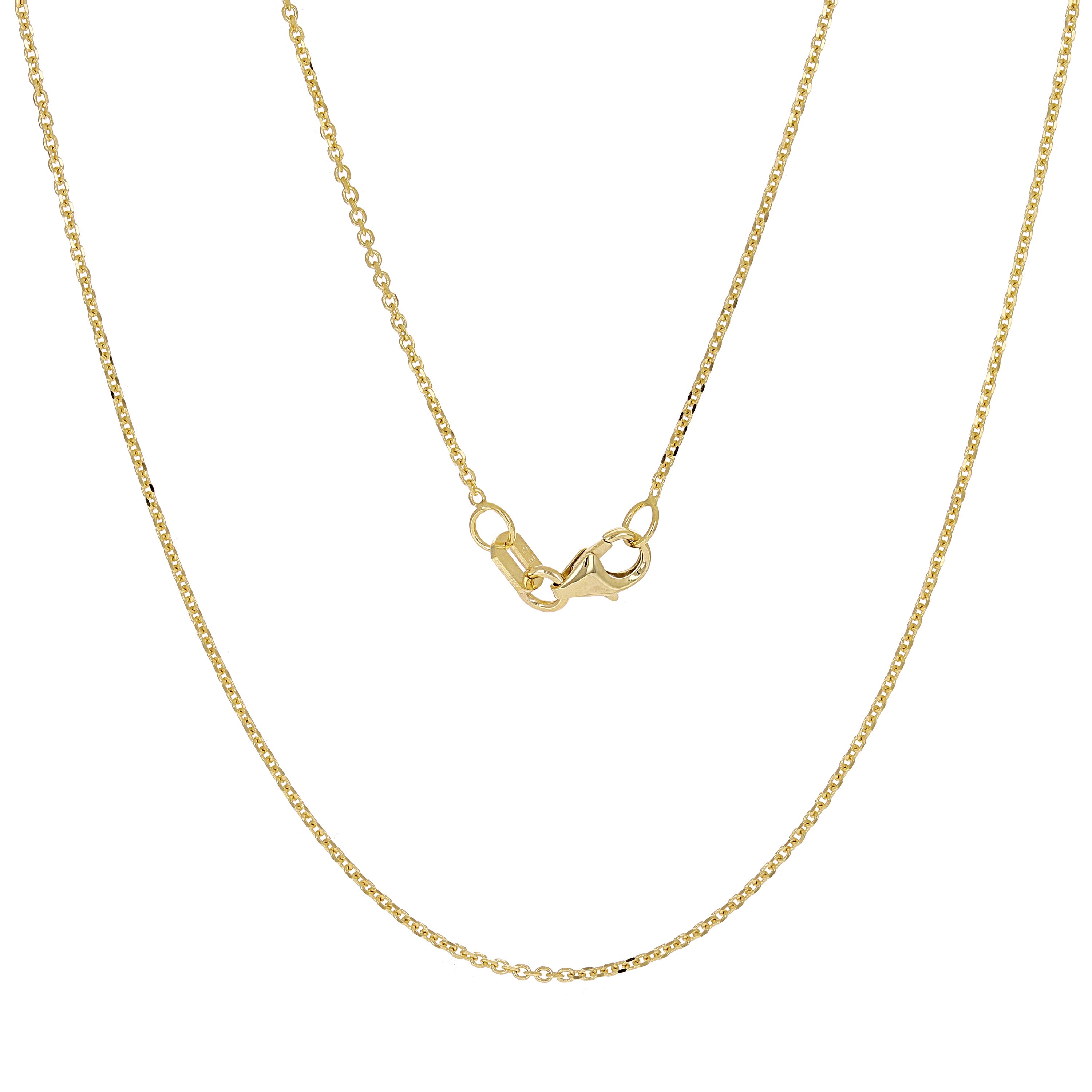 Italian 14k Yellow Gold Rolo Chain Necklace 1.1mm 24" 2.2 grams - 24",1.1 mm 2.2 grams