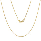 Italian 14k Yellow Gold Rolo Chain Necklace 1.1mm 24" 2.2 grams - 24",1.1 mm 2.2 grams