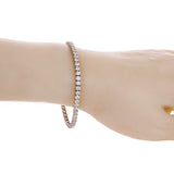 18k White Gold 7.10ctw Tennis Bracelet 7" 3.3mm 9.9 grams - 7.1ctw  9.9grams