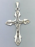 925 Sterling Silver Christian Jesus Christ Catholic Crucifix Cross Pendant