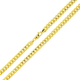 Italian 14k Yellow Gold Hollow Miami Cuban Chain Necklace 20" 5.3mm 15 grams - 20" 15 grams