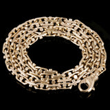 10k Yellow Gold Solid Handmade Link Chain Necklace 20" 5mm 35.3 grams - 20"