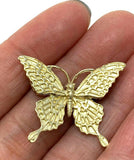 14k Yellow Gold Butterfly Charm Pendant 3.3 grams