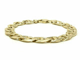 14k Yellow Gold Concave Mariner Gucci Chain Bracelet 7.5" 10mm 25 grams