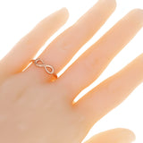 14k Rose Gold Infinity Ring Size 7 - Rose