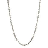 14k White Gold Handmade Fashion Link Necklace 18" 4.5mm 33.3 grams