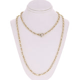 10k Yellow Gold Solid Handmade Fashion Link Necklace 4mm 20" 23.5 grams - Yellow,20" 23.5 grams