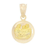 14k Yellow Gold Baby Christening Baptism Baptismal Charm Pendant 1.3 grams