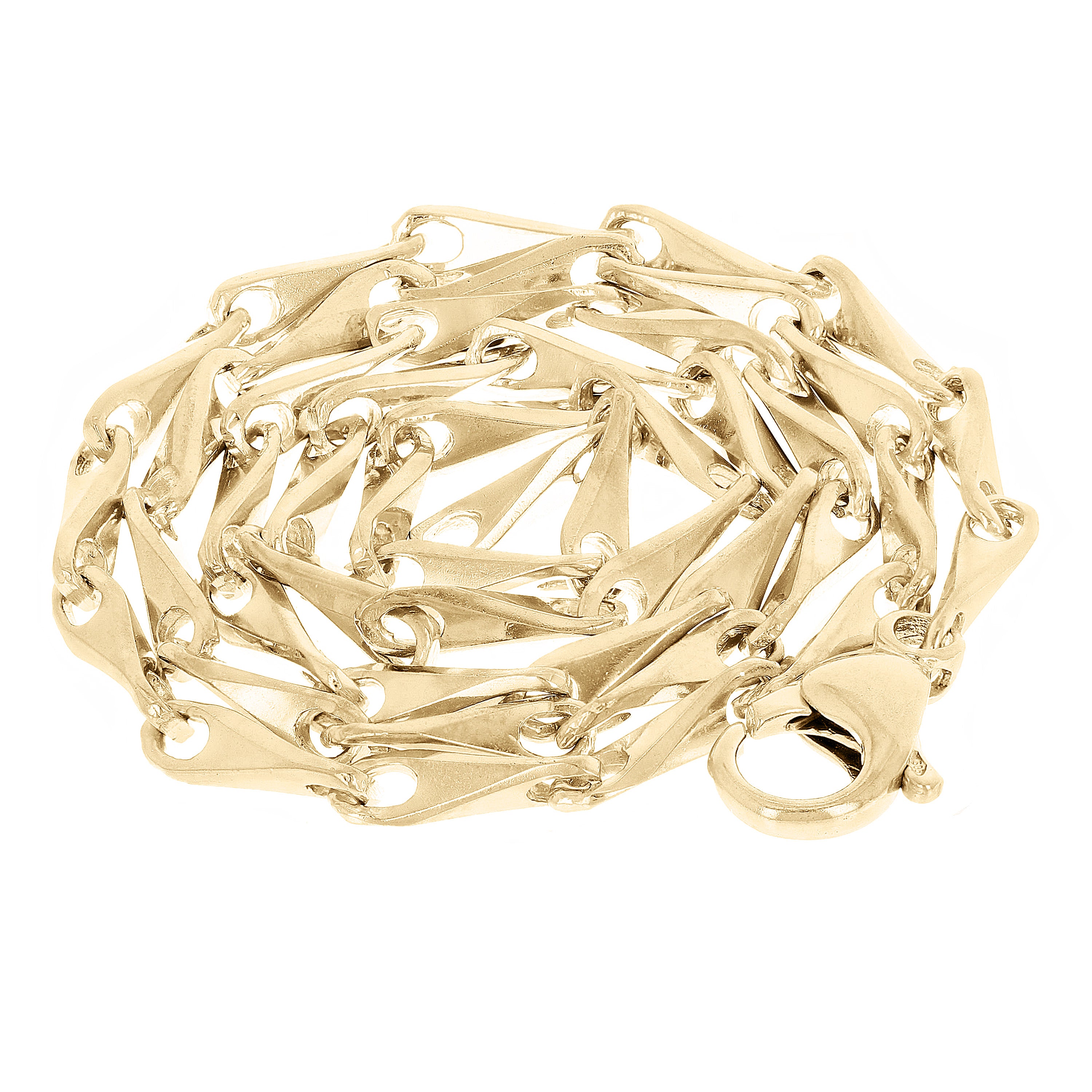 10k Yellow Gold Solid Handmade Fashion Link Chain Necklace 20" - 28" 3mm