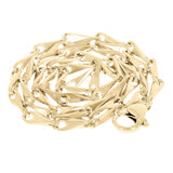 10k Yellow Gold Solid Handmade Fashion Link Chain Necklace 20" - 28" 3mm