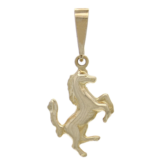 14k Yellow Gold Running Horse Jumping Horse Charm Pendant 1.8 grams - Yellow