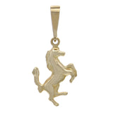 14k Yellow Gold Running Horse Jumping Horse Charm Pendant 1.8 grams - Yellow