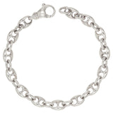 14k Yellow Gold Handmade Fashion Link Bracelet 9.25" 7.5mm 32 grams - Yellow,9.25"